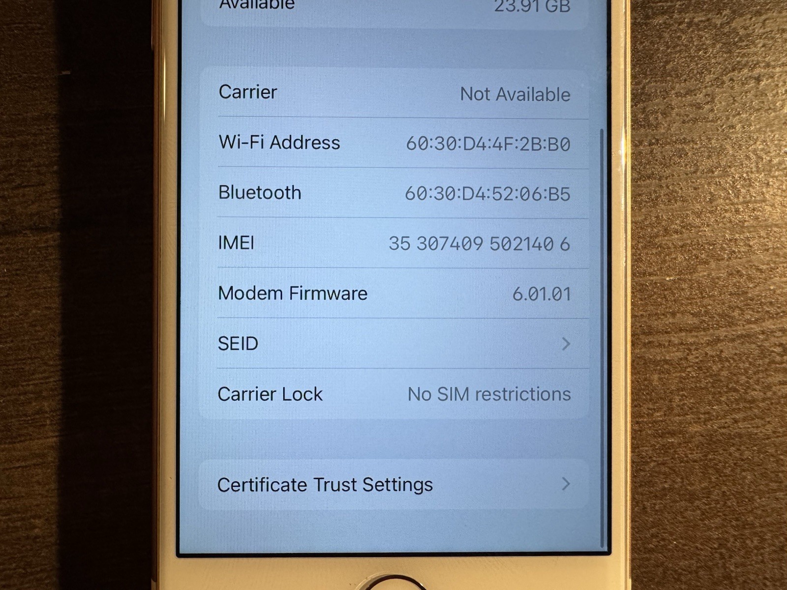 iPhone 7 32gb Rose Gold Unlocked – Used Good – Low Batt