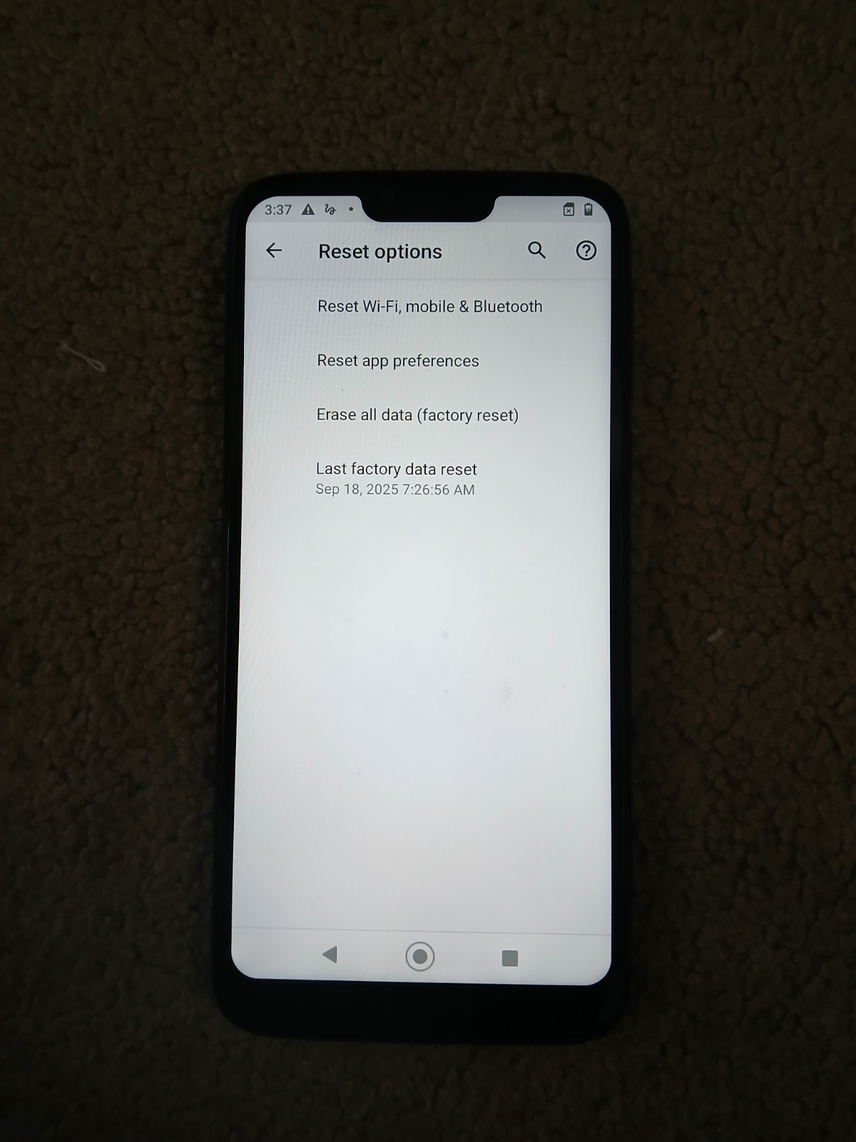Motorola Moto G7 Power 32GB XT1955-6 Marine Blue Verizon Only – Good