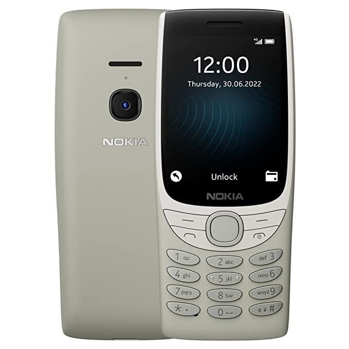 Nokia 8210 4G 2022 Dual Sim Unlocked Cell Phone 1450 mAh Big Buttons FM Radio