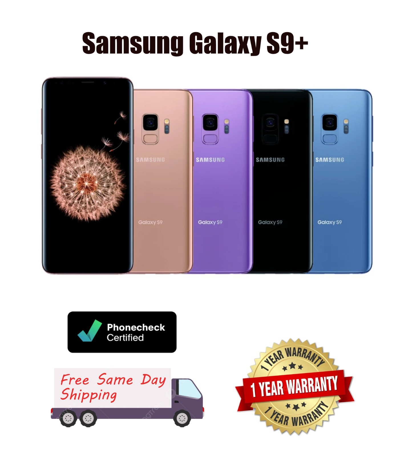 Samsung Galaxy S9 Plus 6.2-inch Quad HD+ Super AMOLED display, Snapdragon 845
