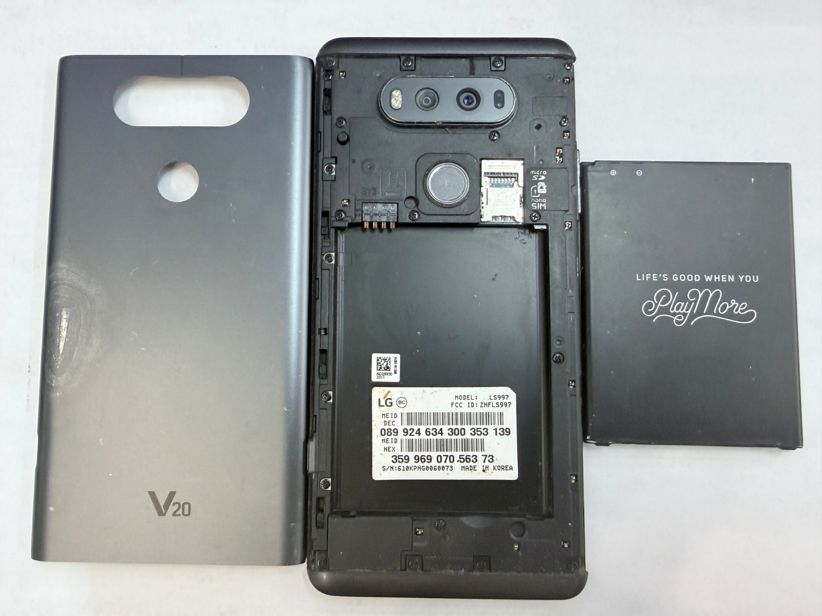 UNLOCKED Sprint LS997 LG V20 4G LTE 5.7″ 64GB Smart Phone / T-Mobile ** NO BATT