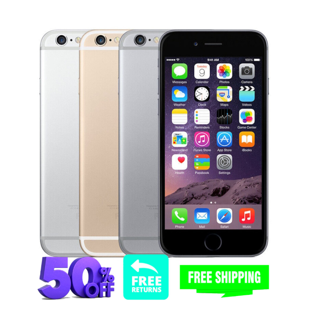 Apple iPhone 6 16GB 64GB 128GB GSM Unlocked CDMA Verizon Free Return