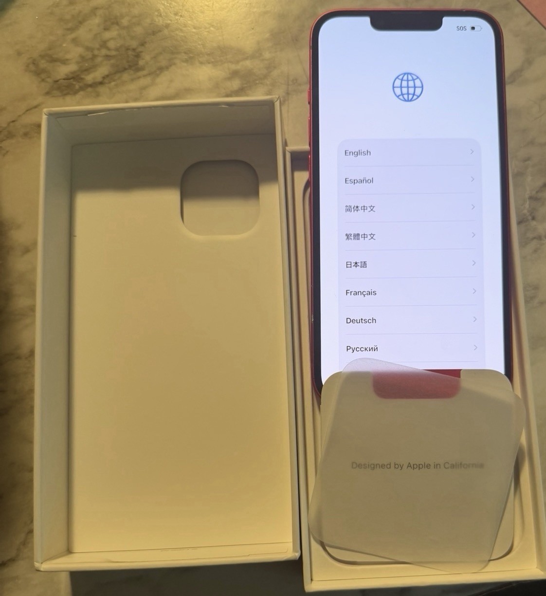 Apple iPhone 14 Red Smartphone with Box Face Recognition Touchscreen