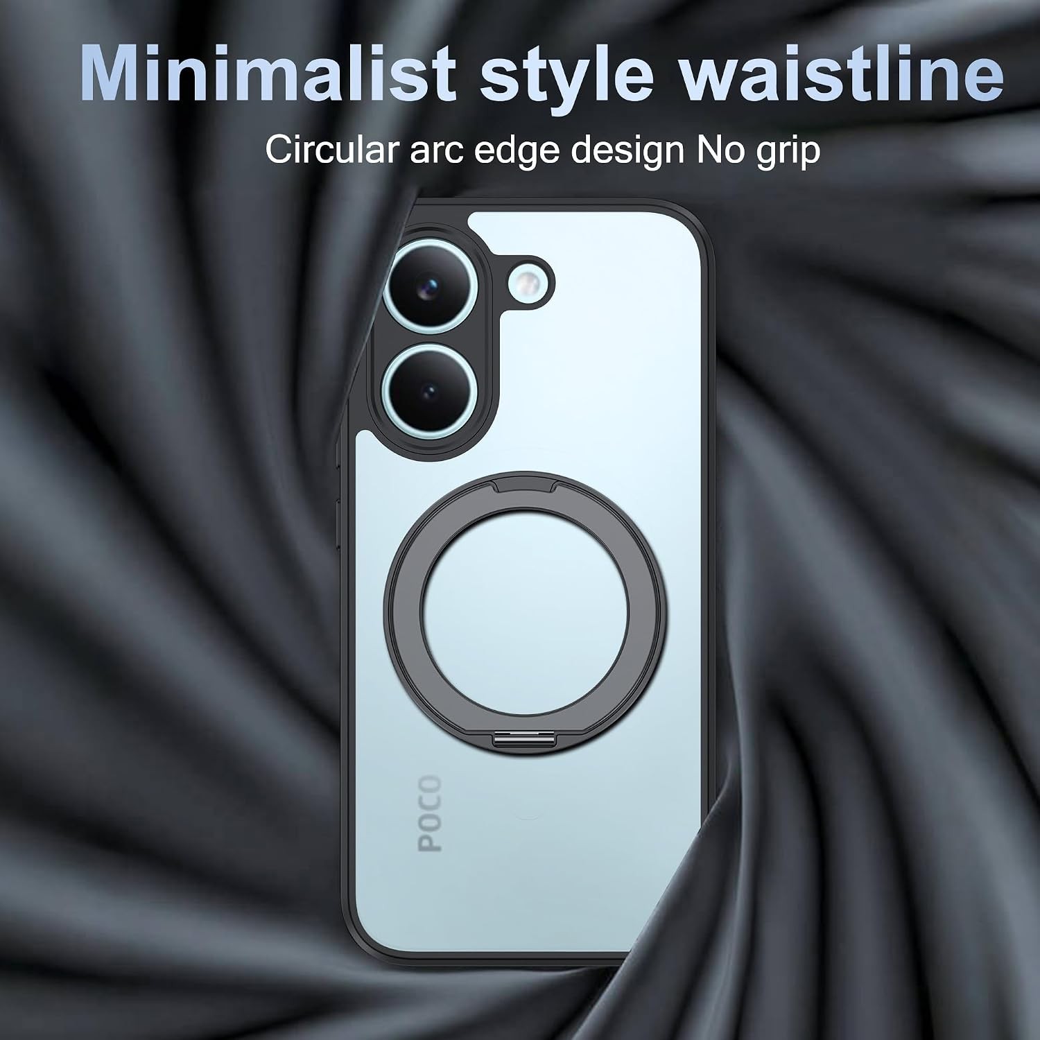 Poco X8 Pro Case with Stand, High Quality PC Material, Scratch Resistant, Anti-S