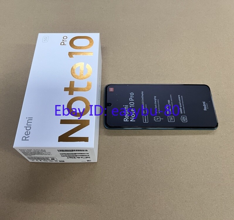 Xiaomi Redmi Note 10 Pro 5G-Dual SIM-64GB -Factory Unlocked-Octa-core-New Sealed