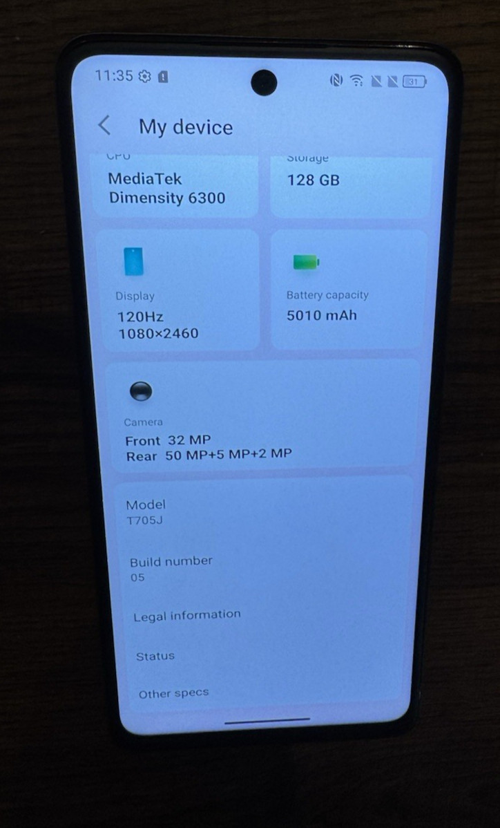 TCL 60 XE NXTPAPER 5G T705J 128GB Blue Unlocked OpenBox