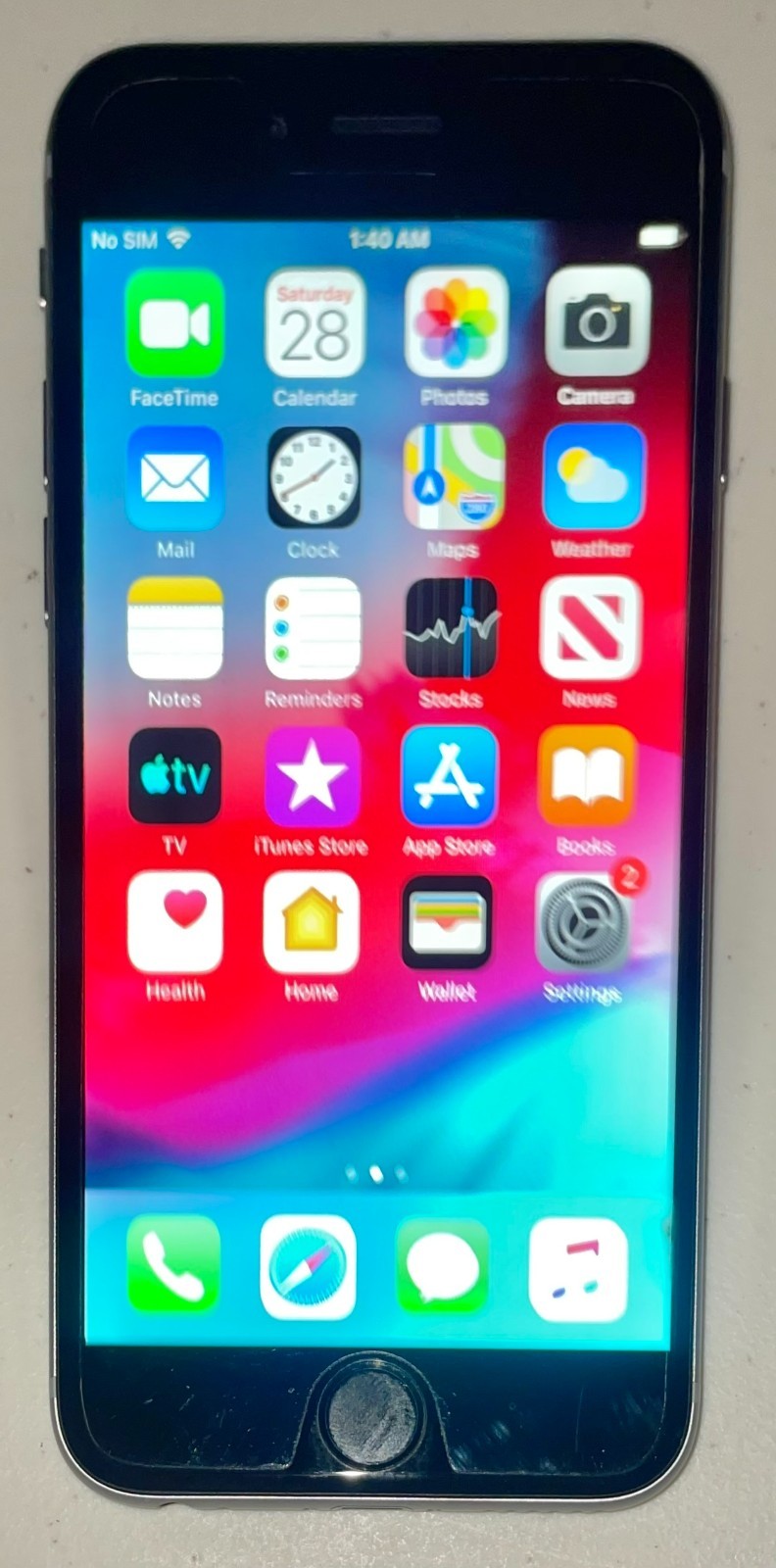 Apple iPhone 6 GSM Unlocked Space Gray 64GB Model A1549 WORKS