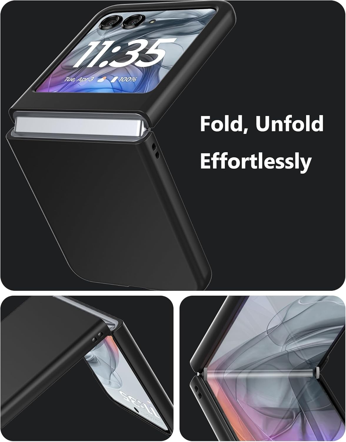 Case for Motorola Razr 2024/2025/2026 – Thin Hard Matte Polycarbonate Cover