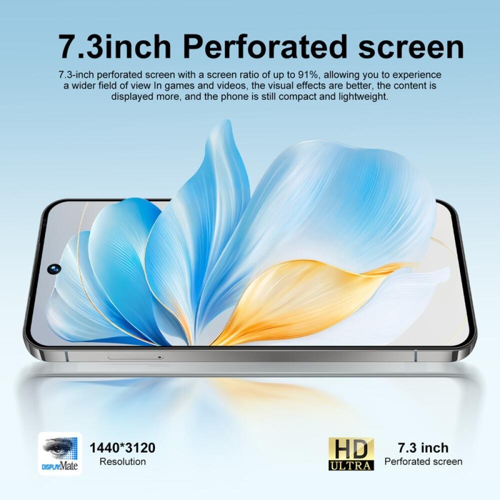 New Factory Unlocked I17 Ultra 5G Smartphone 7.3″ Android 15 Dual SIM Cell Phone
