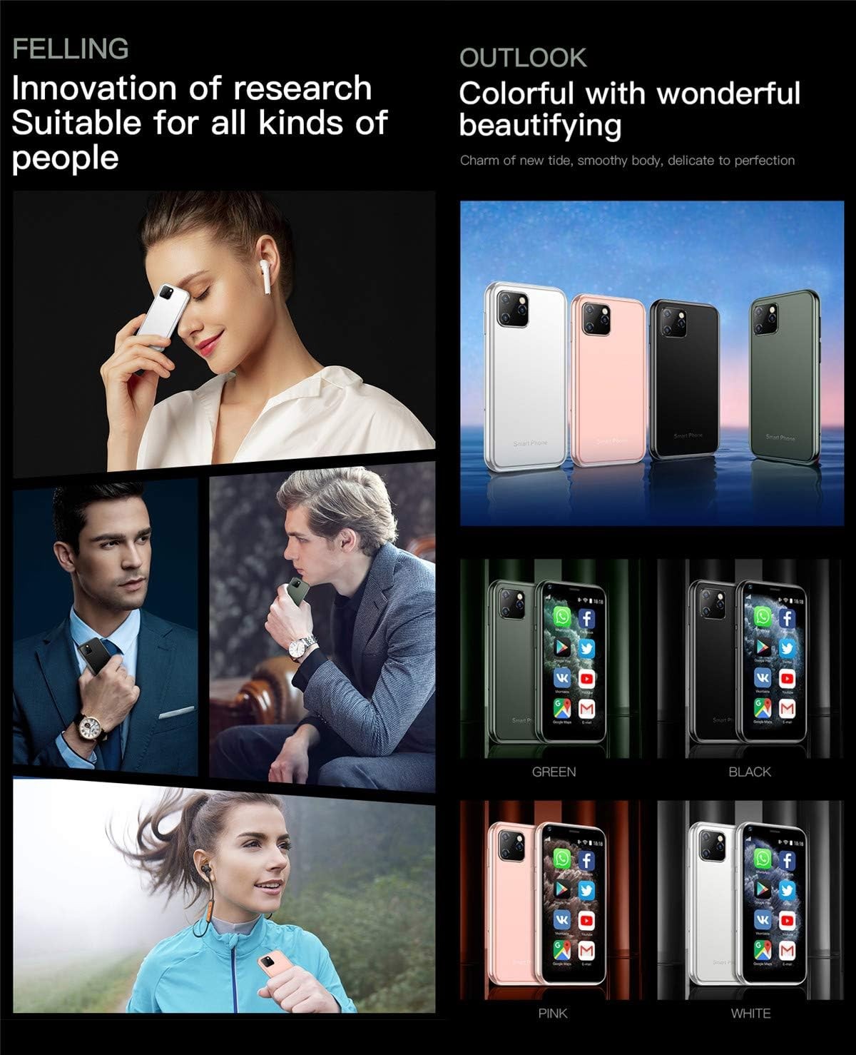 XS15 3G Mini Smartphone 3.0 Inch WiFi GPS Quad Core Android Cell Phones Camera