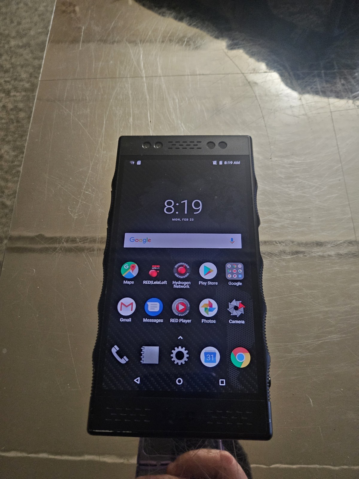 Red Hydrogen One 128GB Black Unlocked Smartphone (For Parts)