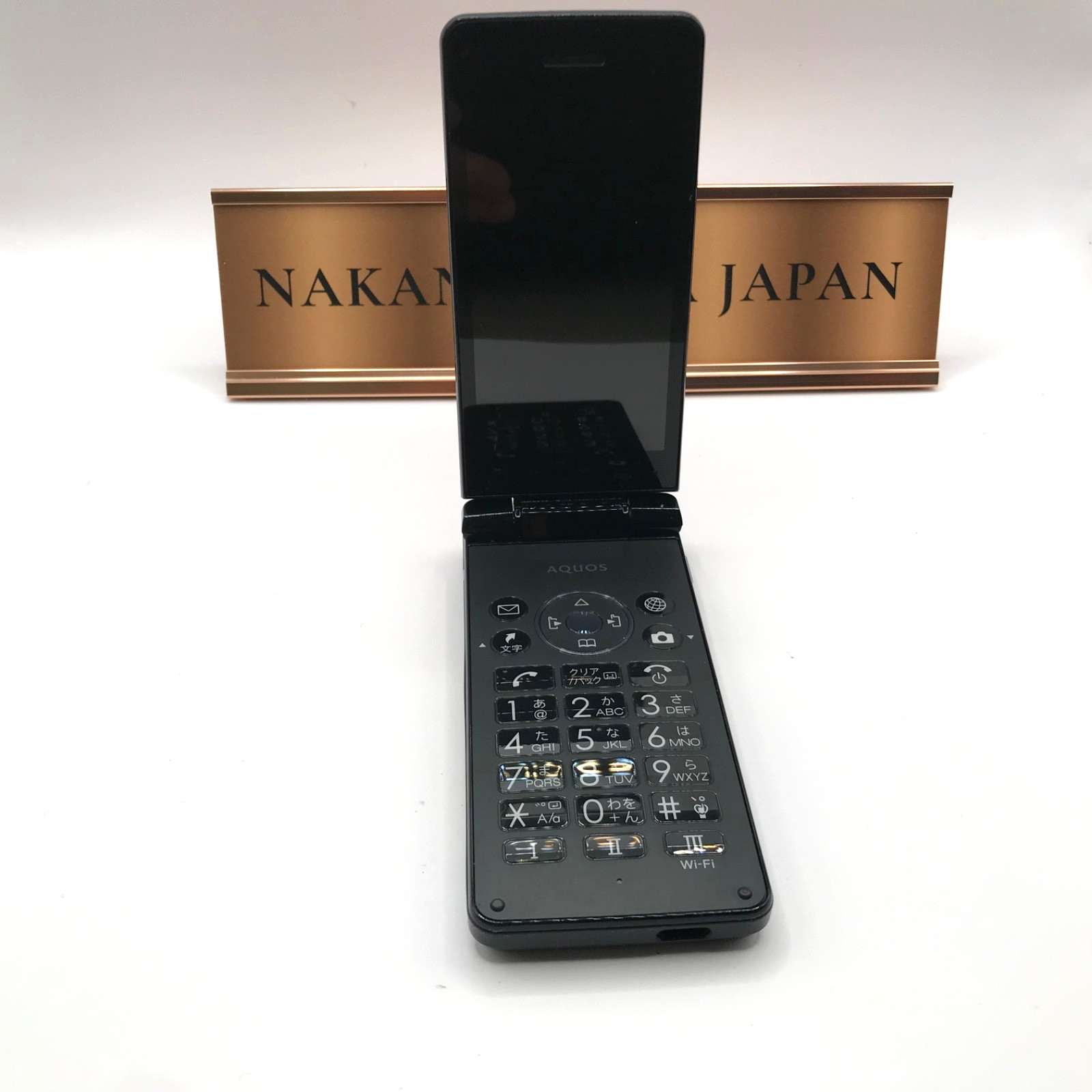 SHARP AQUOS KEITAI 4 Black 8GB 1GB RAM Factory Unlocked Flip Phone 3.4 JAPAN