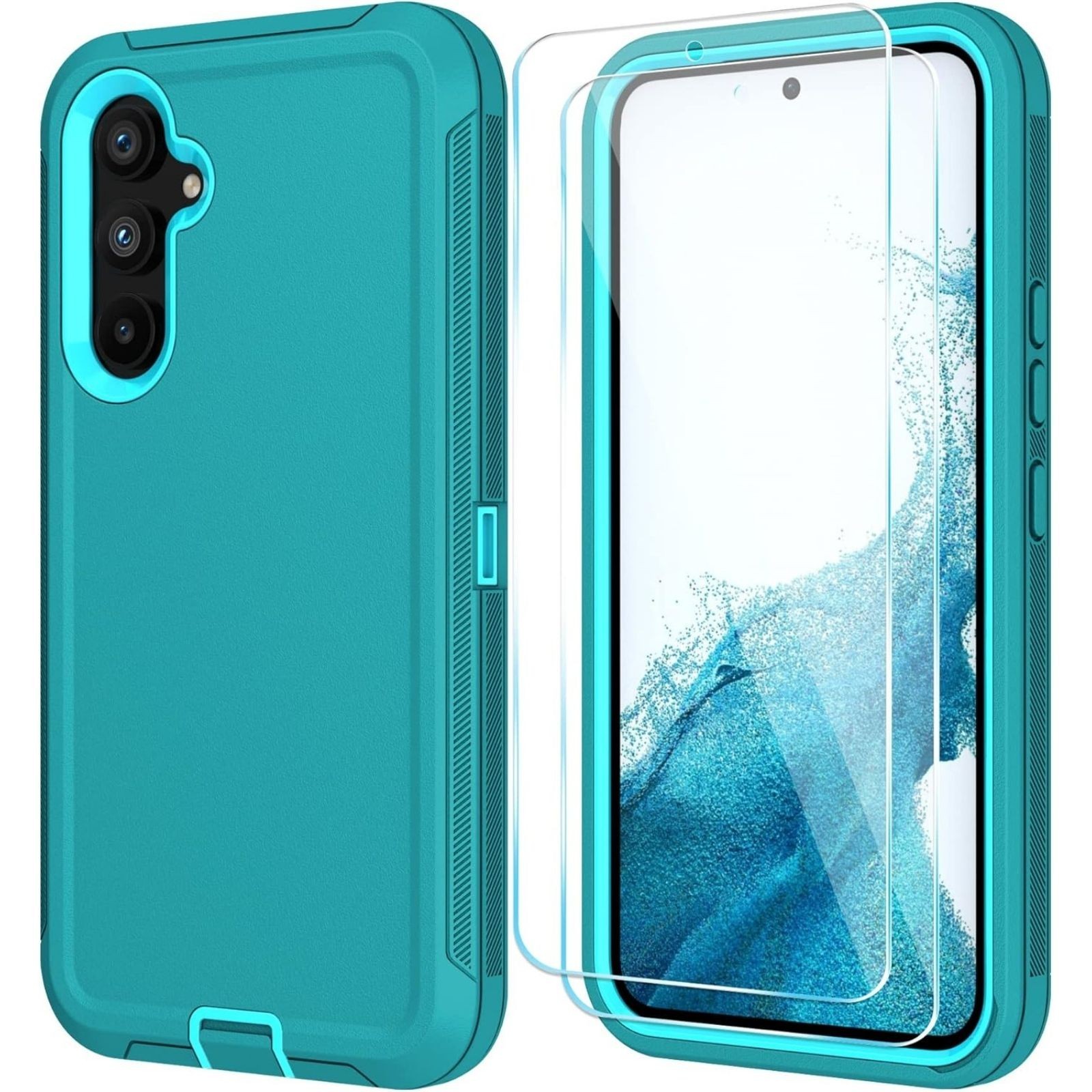 Heavy Duty Shockproof Phone Case for Samsung Galaxy S23 with HD Screen Protector