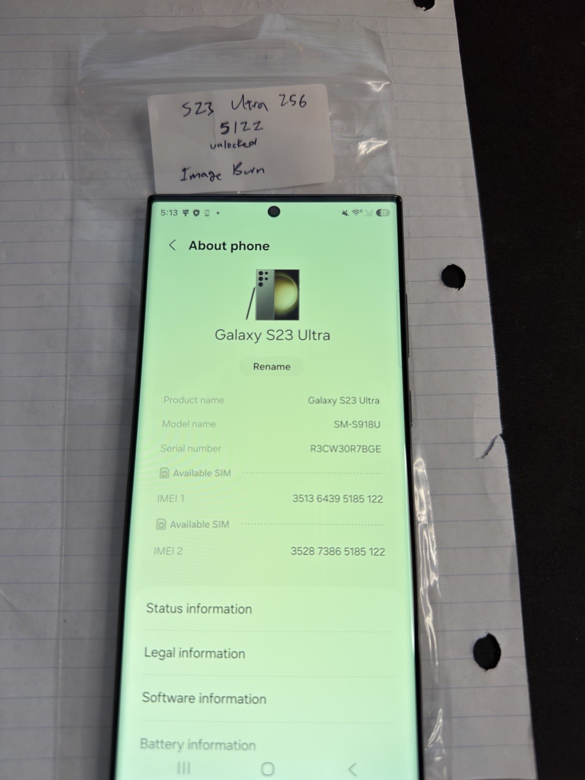 Samsung S23 Ultra READ