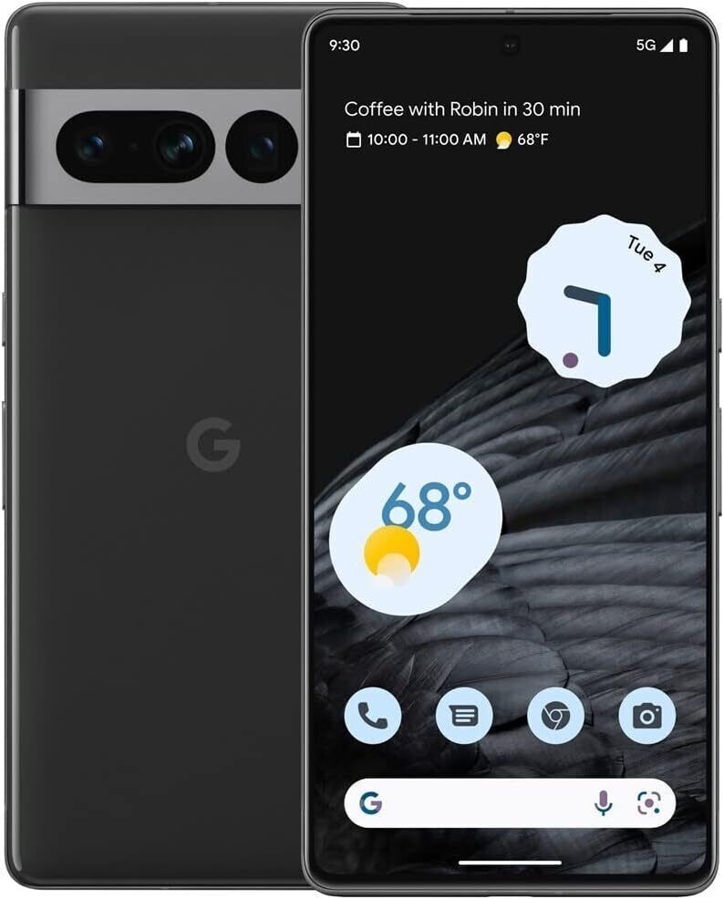 Google Pixel 7 Pro GE2AE 256GB Black AT&T Locked Smartphone Very Good