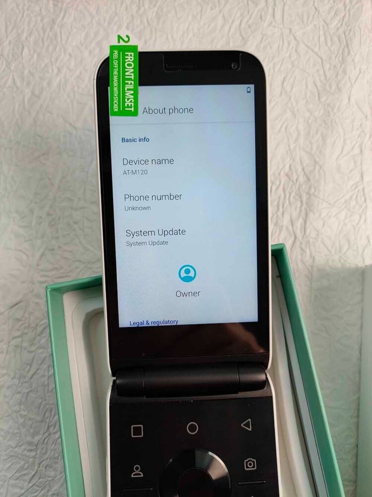 ALT MIVE Style Folder AT-M120 32GB Unlocked Android LTE/3G – Black/White Google