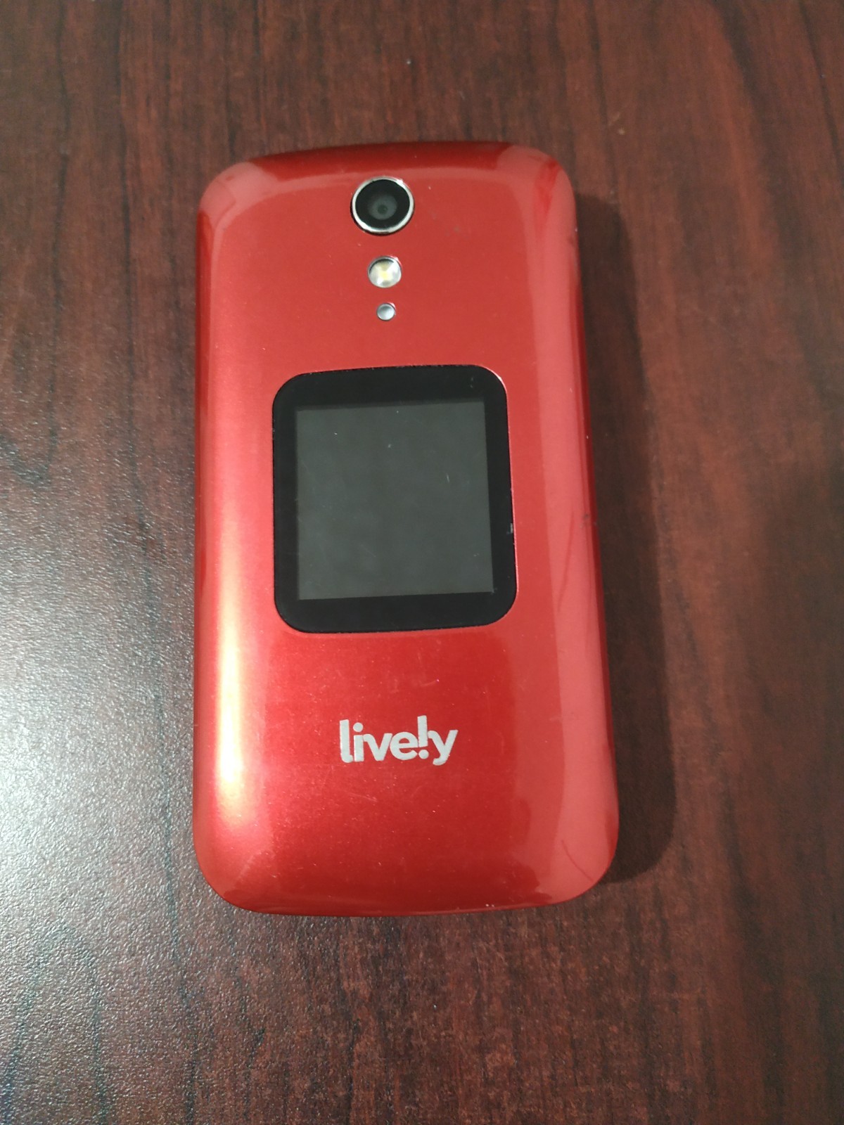 Lively Jitterbug Flip 2 Alcatel 4058P 32GB Red Works Great (Big Buttons)