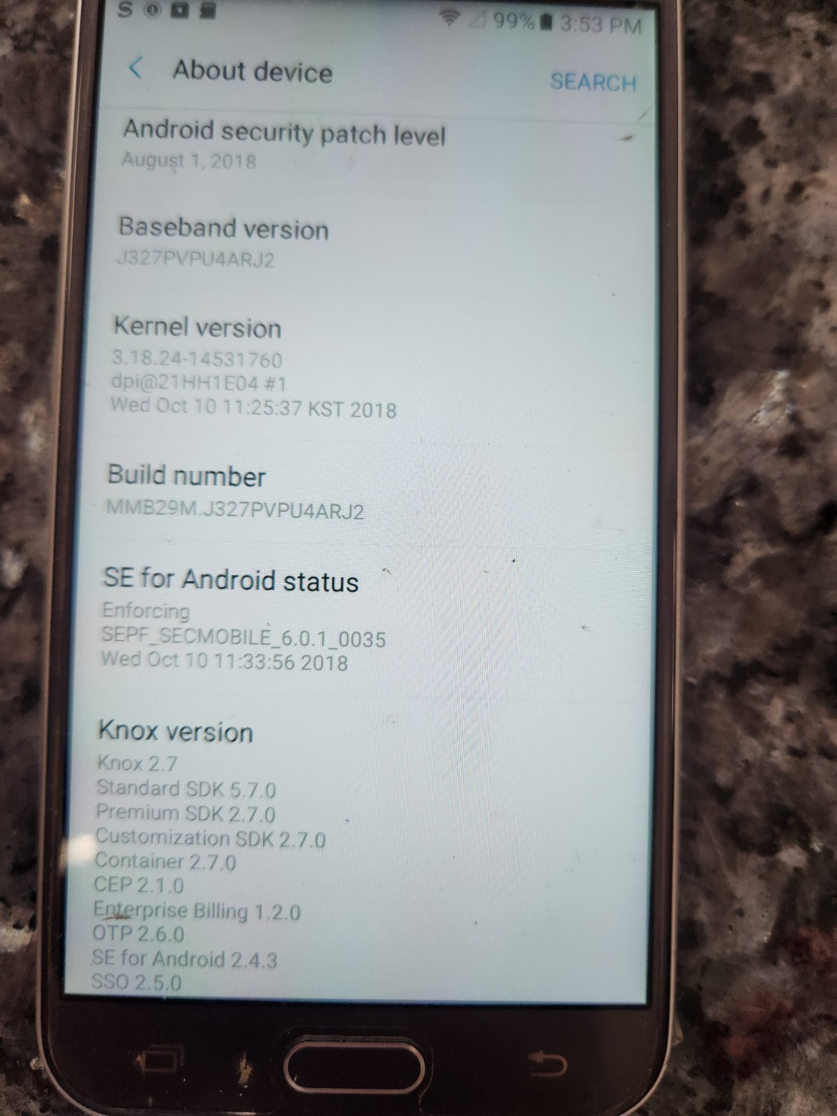 Samsung Galaxy J3 Emerge – 16 GB – Silver SM-J327P