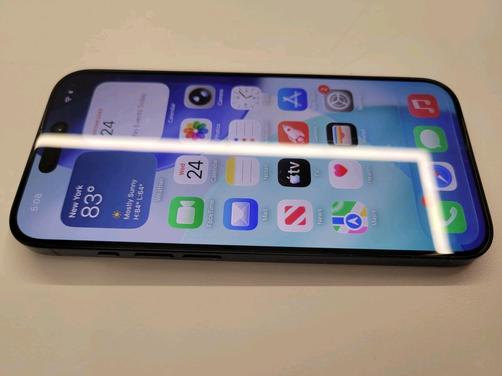 Apple iPhone 15 Pro 256GB BLUE TITANIUM Good ESN TMobile UNLOCKED 89% BATTERY A-