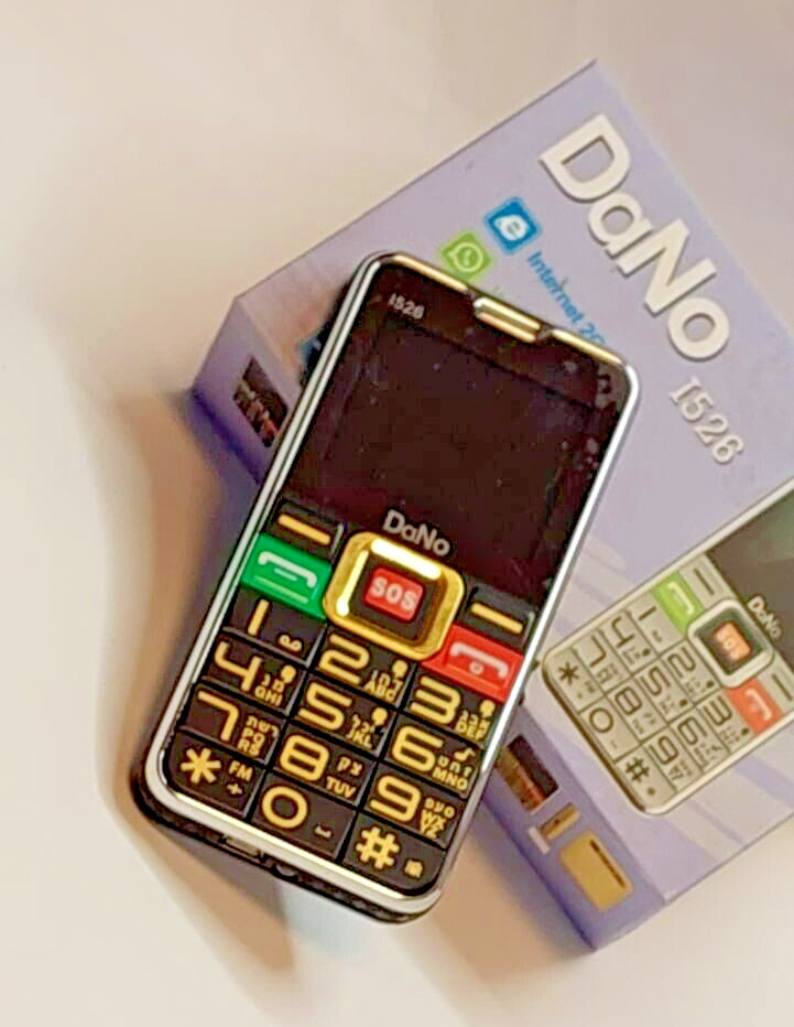 2G Unlocked Large SOS Bottom Mobile Dual SIM GOLD Black GSM 900/1800Mhz I526 set