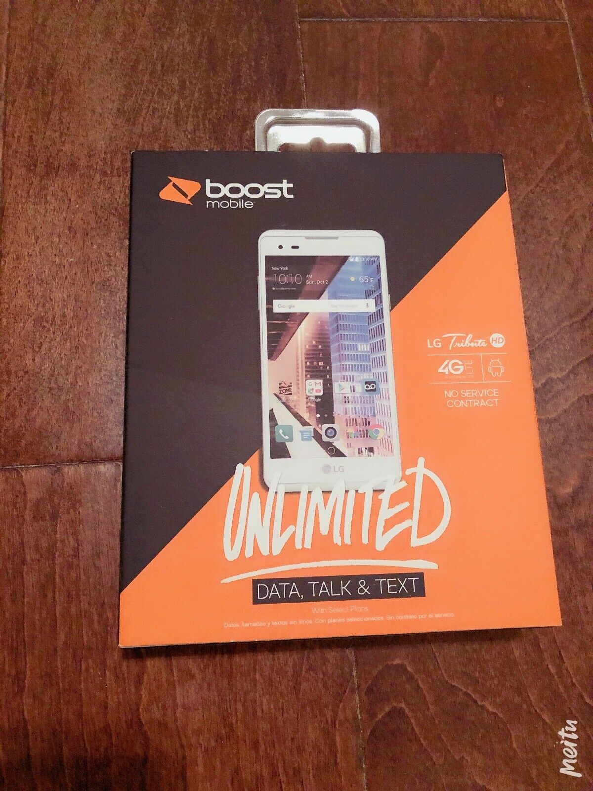 New Sealed LG Tribute HD White 16GB Boost Mobile 4G LTE Prepaid Expedited Ship