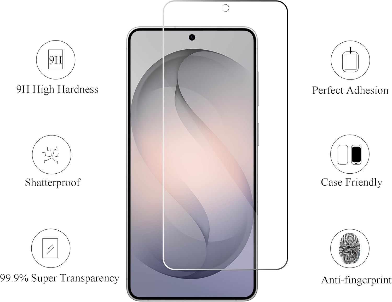 3PCS Glass Screen Protector & Camera Lens for Galaxy S26+ / S26 Plus 6.7 Inch An