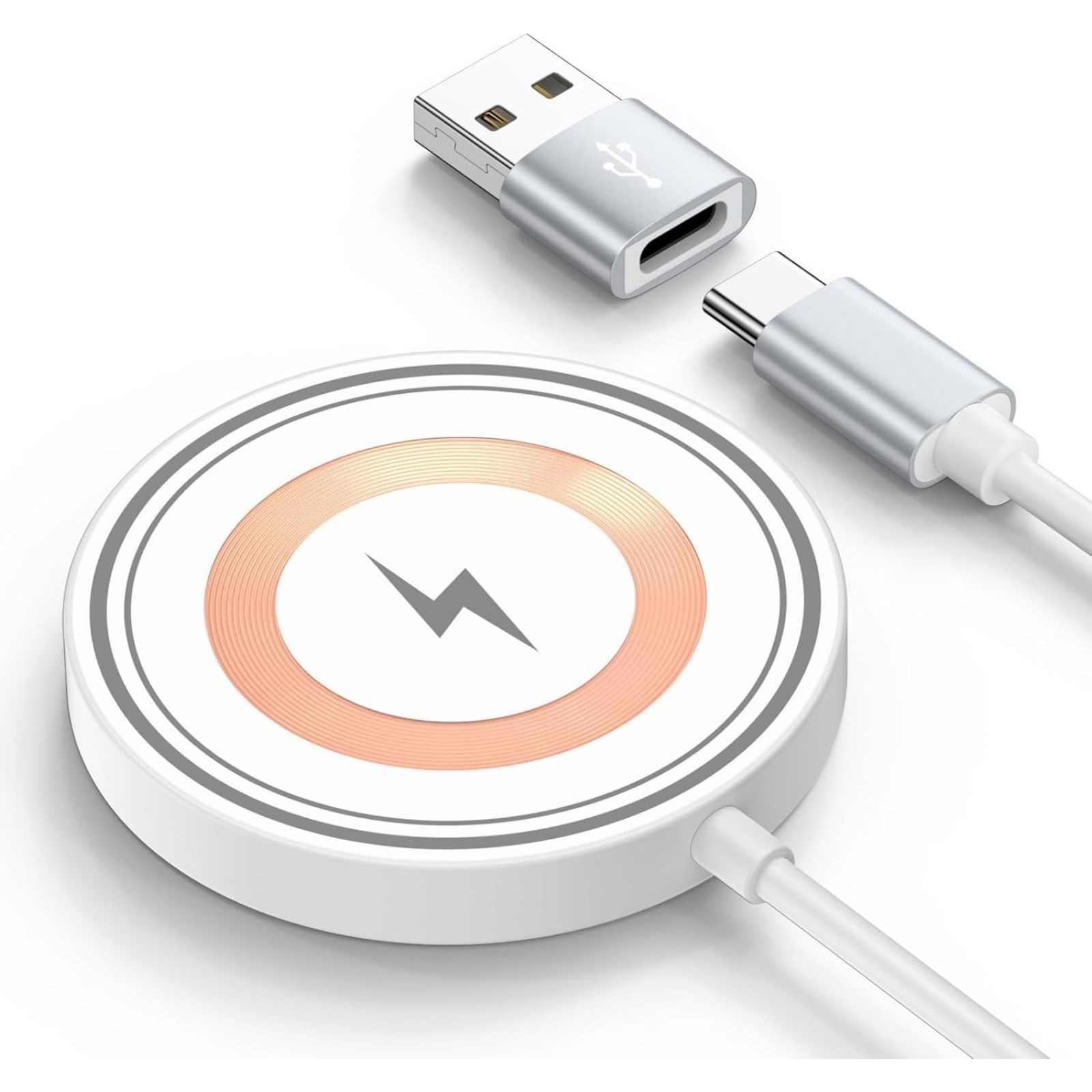 15W Wireless Fast Charger Pad for Samsung Galaxy S26+ S26 S25 4FT