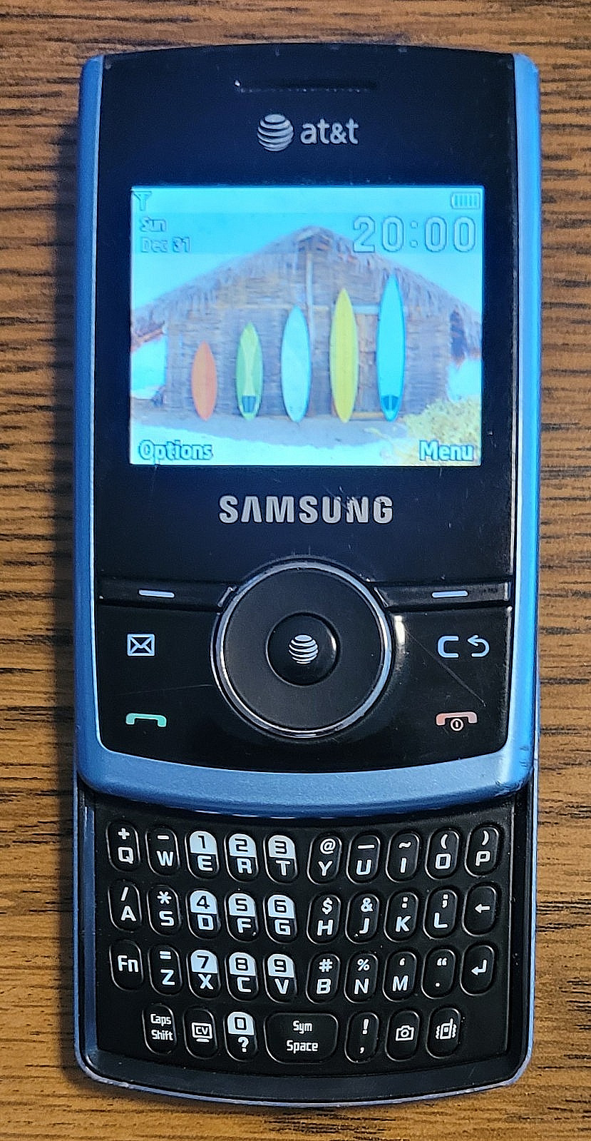 Samsung Propel SGH-A767 – Blue and Black ( AT&T ) Very Rare GSM Slider Phone
