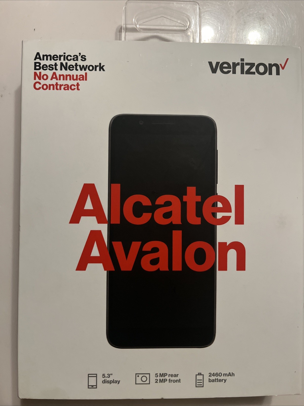 New Sealed Alcatel Avalon Android Phone – Black (Verizon Prepaid)