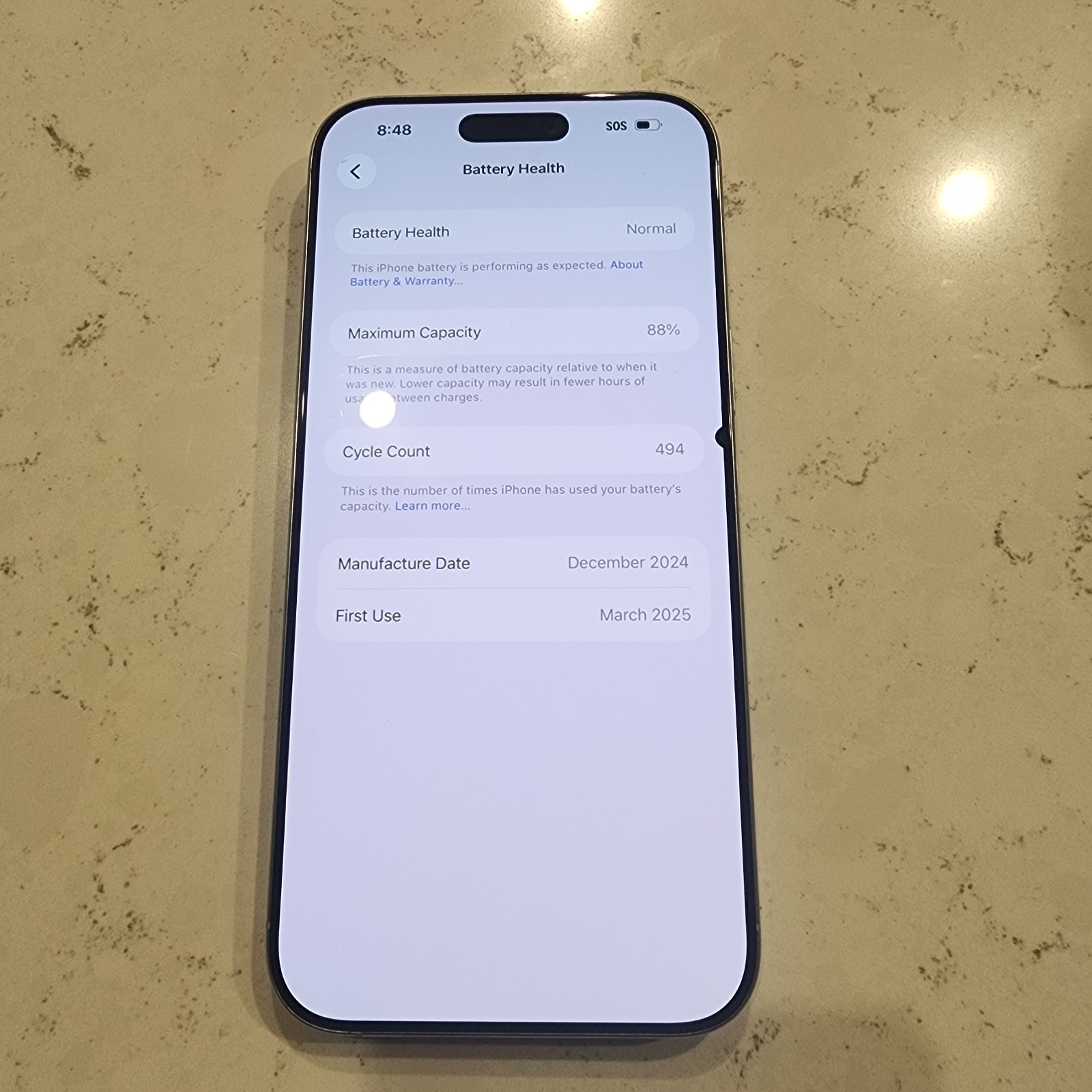 Apple iPhone 16 Pro Max – 256 GB – White Titanium (Unlocked) (LCD) (ESN Checks)