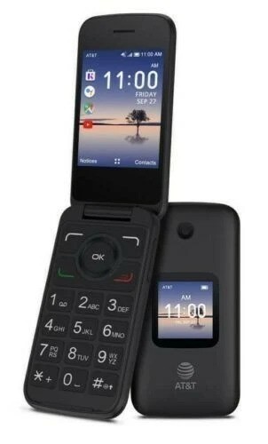NEW Alcatel SMARTFLIP 4052R AT&T ONLY GSM 4G LTE Flip Cell Phone 2.8″ Black