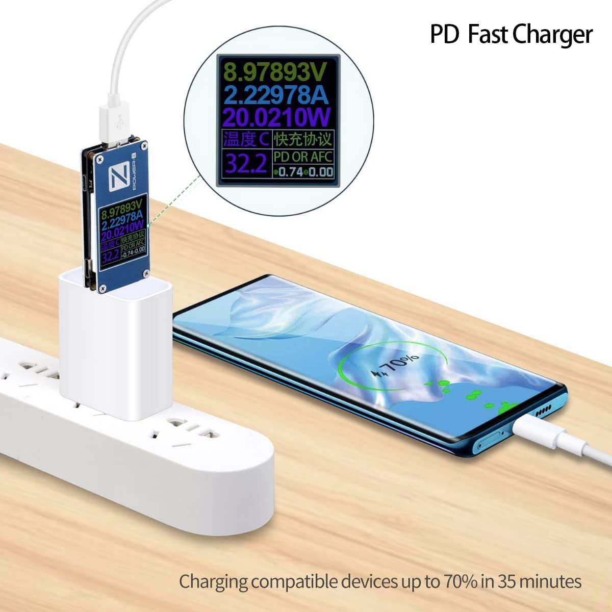 20W USB-C Fast Wall Charger PD Adapter +3ft Cable For iPhone 14/13/12/11 XR Pro