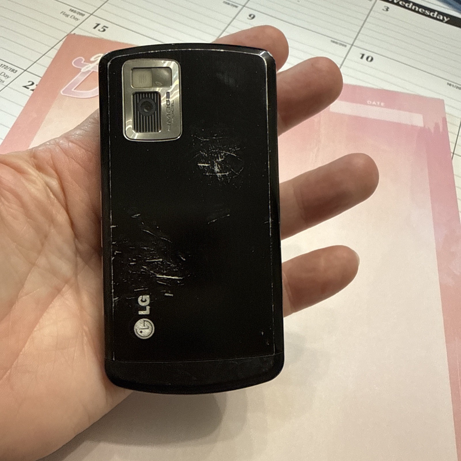 LG Shine CU720 Slider Cell Phone Black Branded AT&T – Untested