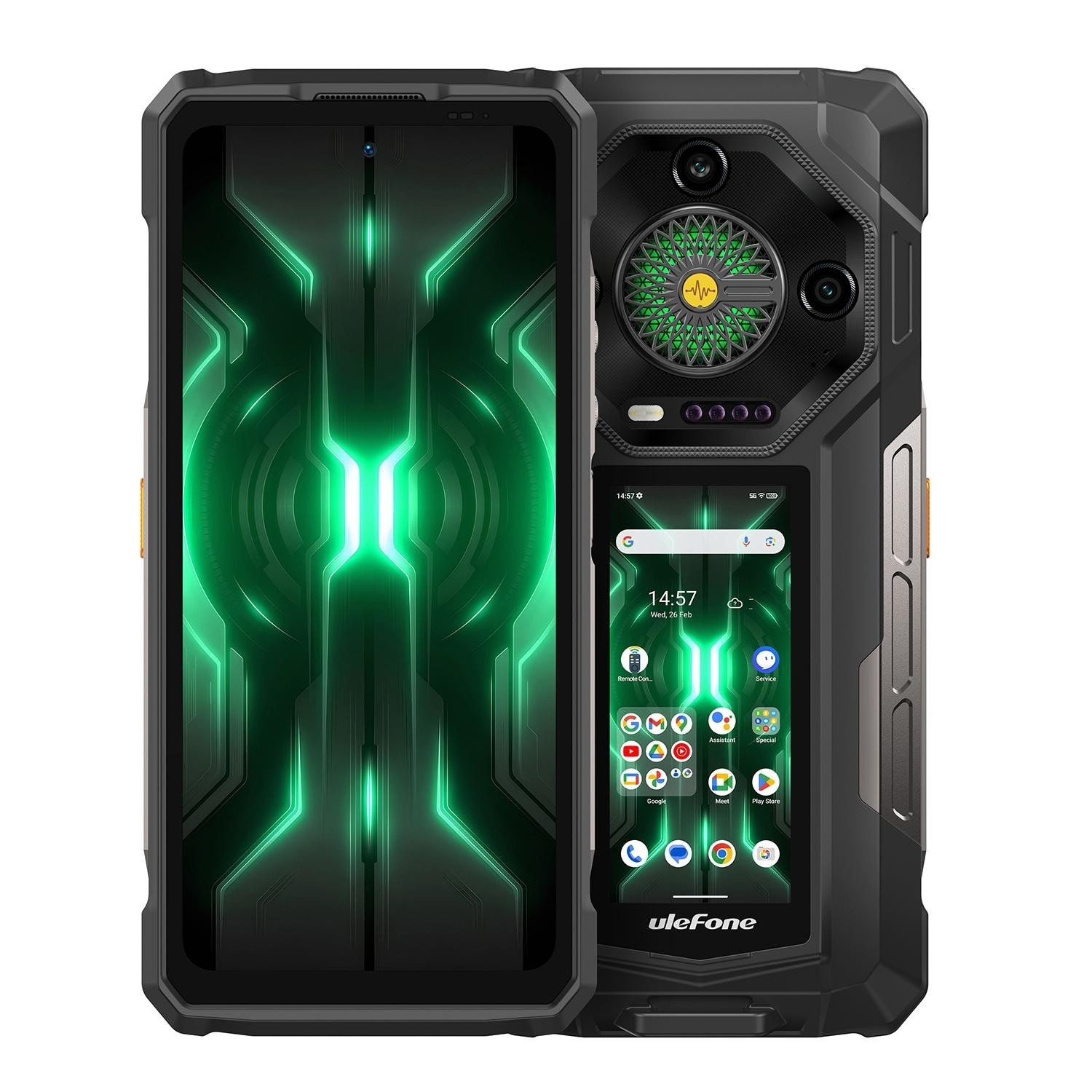 Ulefone Armor 33 Pro Rugged Phone 16GB+512GB Dual Screen Night Vision Android 14