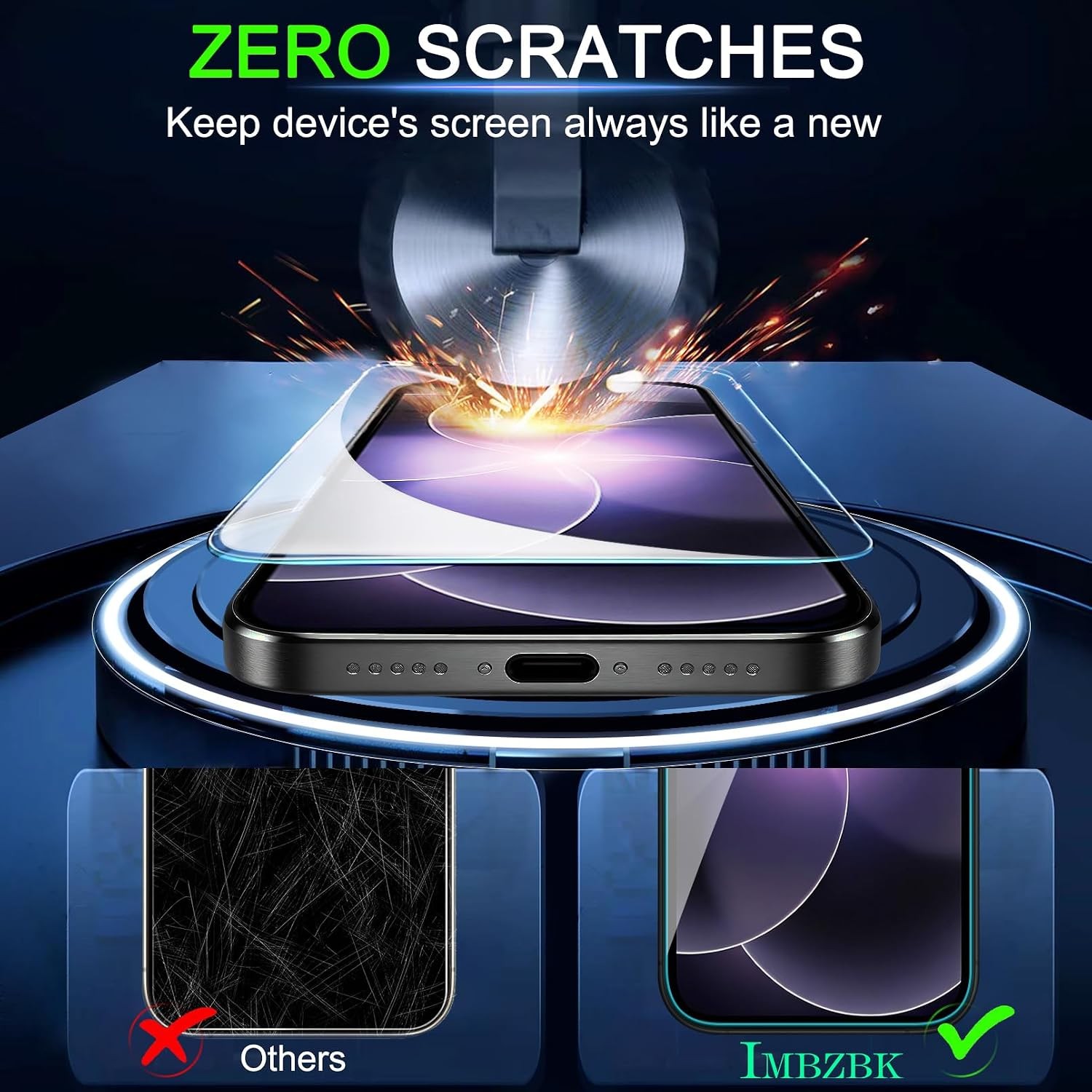 [3+1 PCS] Screen Protector & Camera Lens Protector for iPhone 17e 9H+ Tempered G