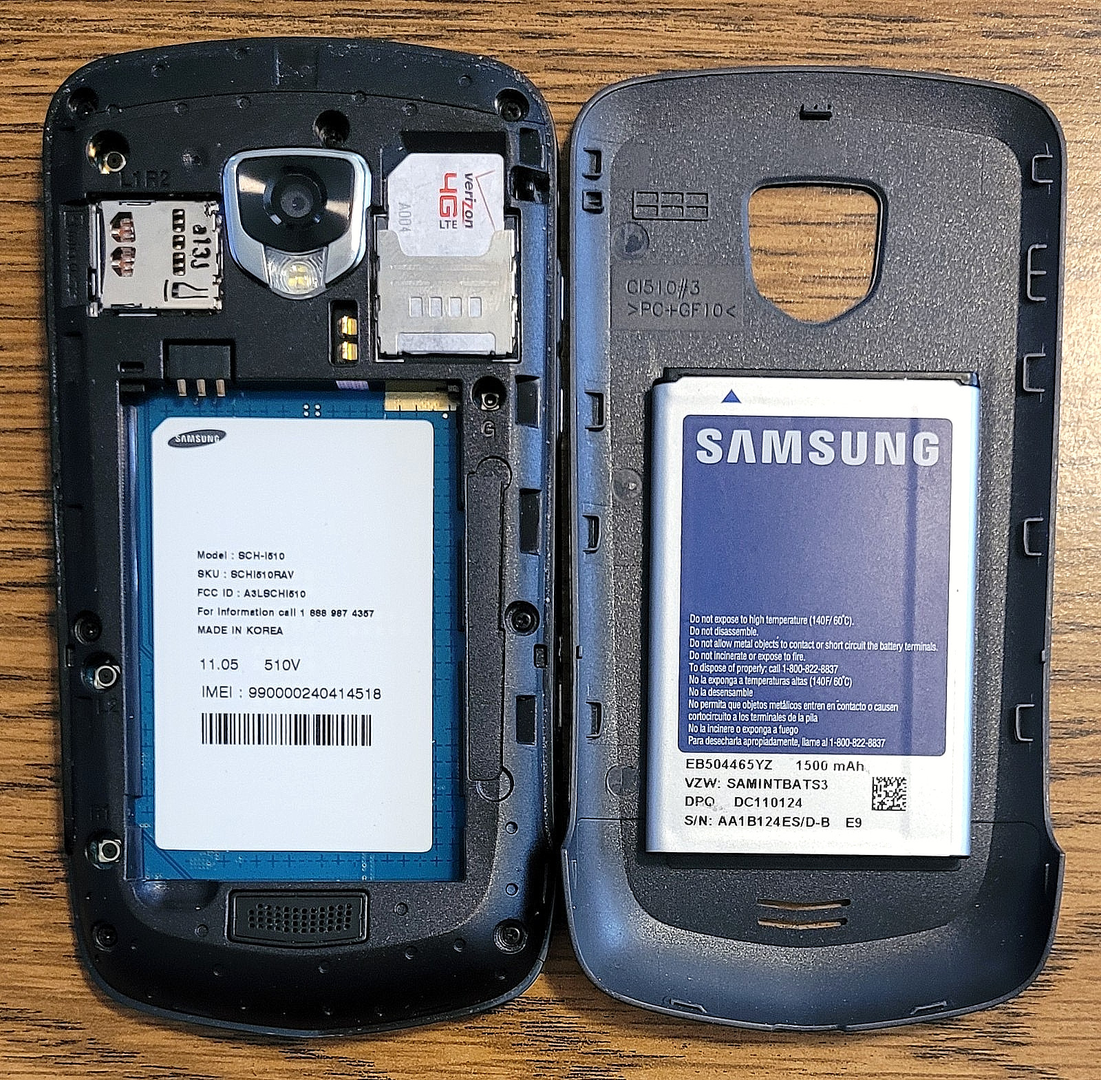 Samsung Droid Charge SCH-I510 – Gray ( Verizon ) 4G LTE Android Smartphone