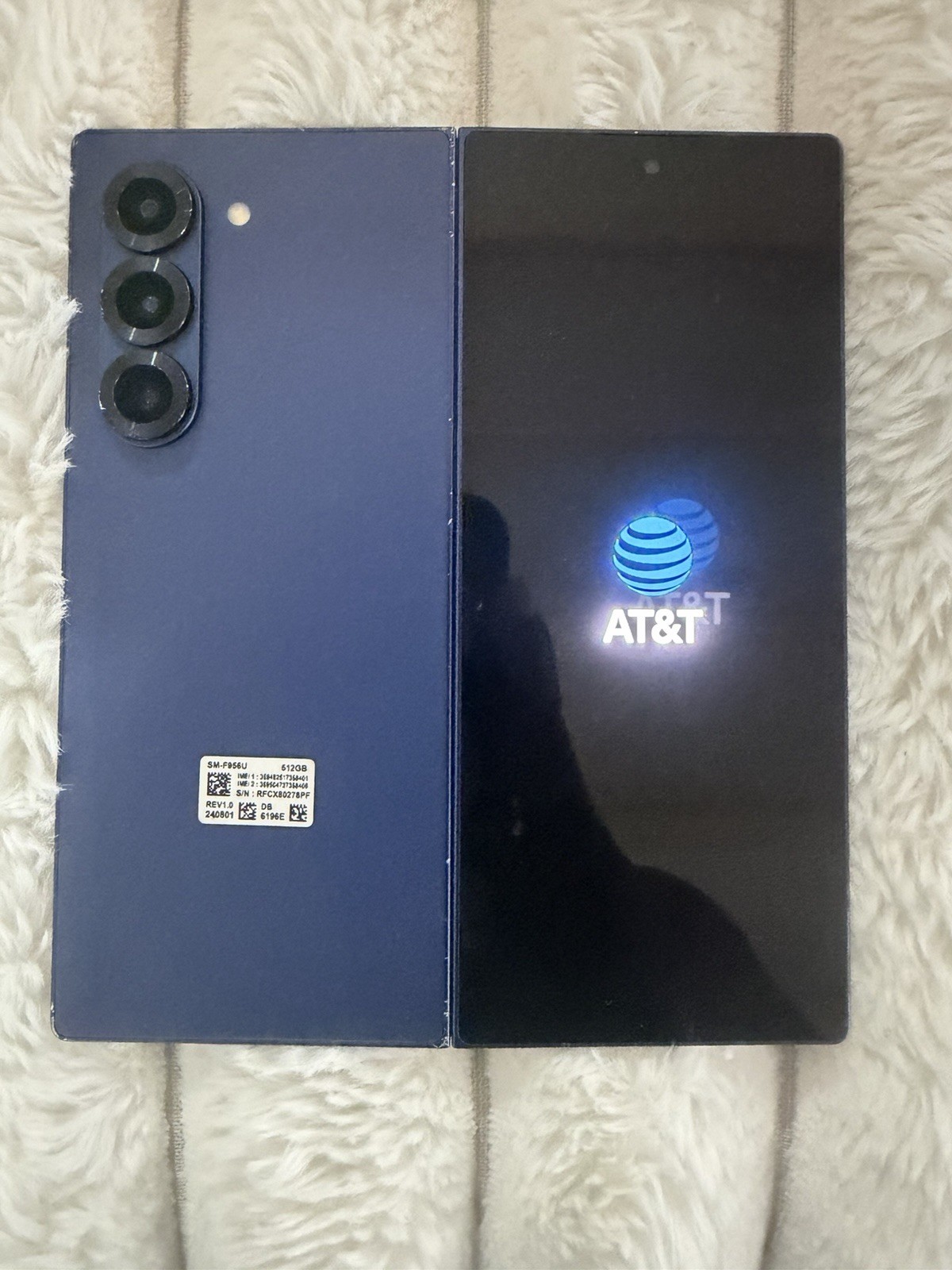 Samsung Galaxy Z Fold6 512GB AT&T imei Issue Sold As is Read Description