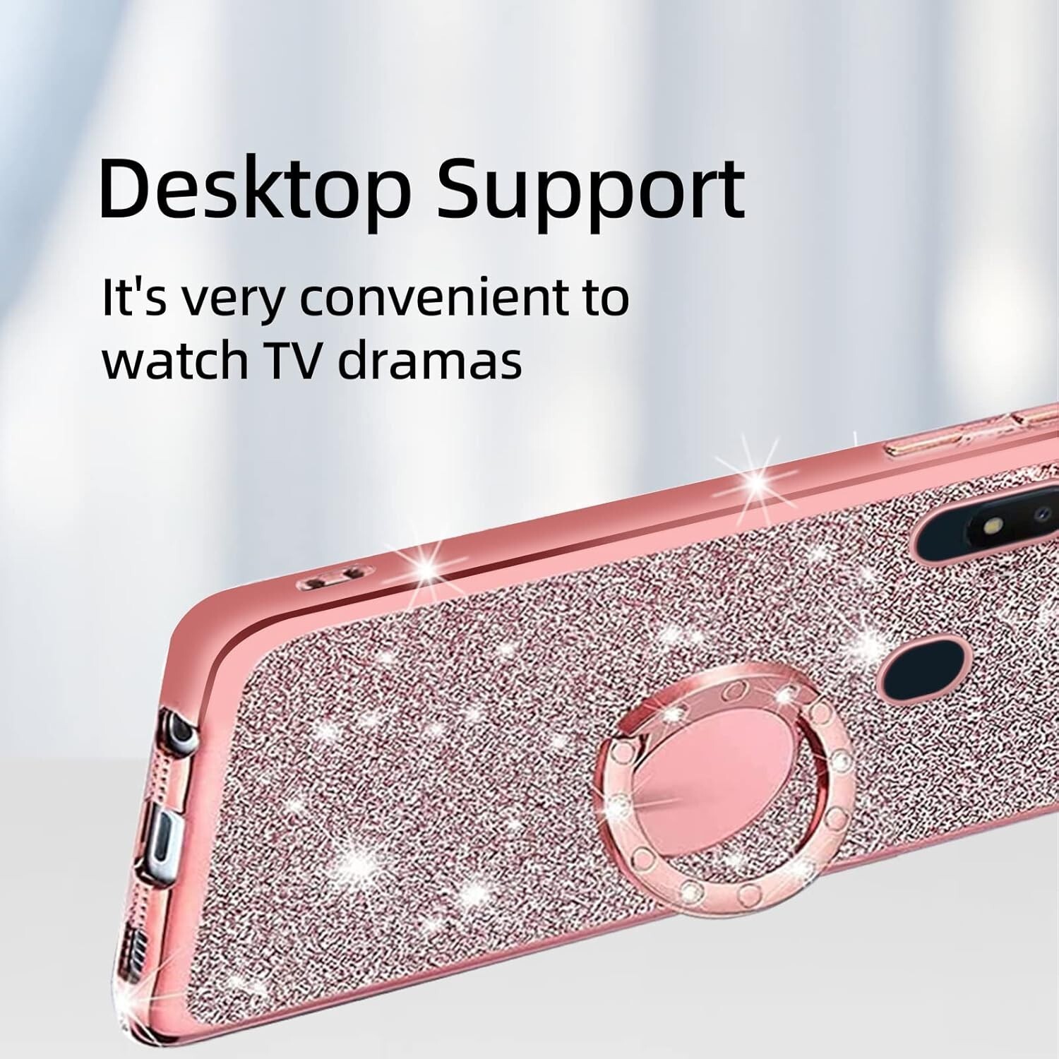 Samsung Galaxy A10E Case Cute TPU Glitter Design Women Scratch Resistant Cover