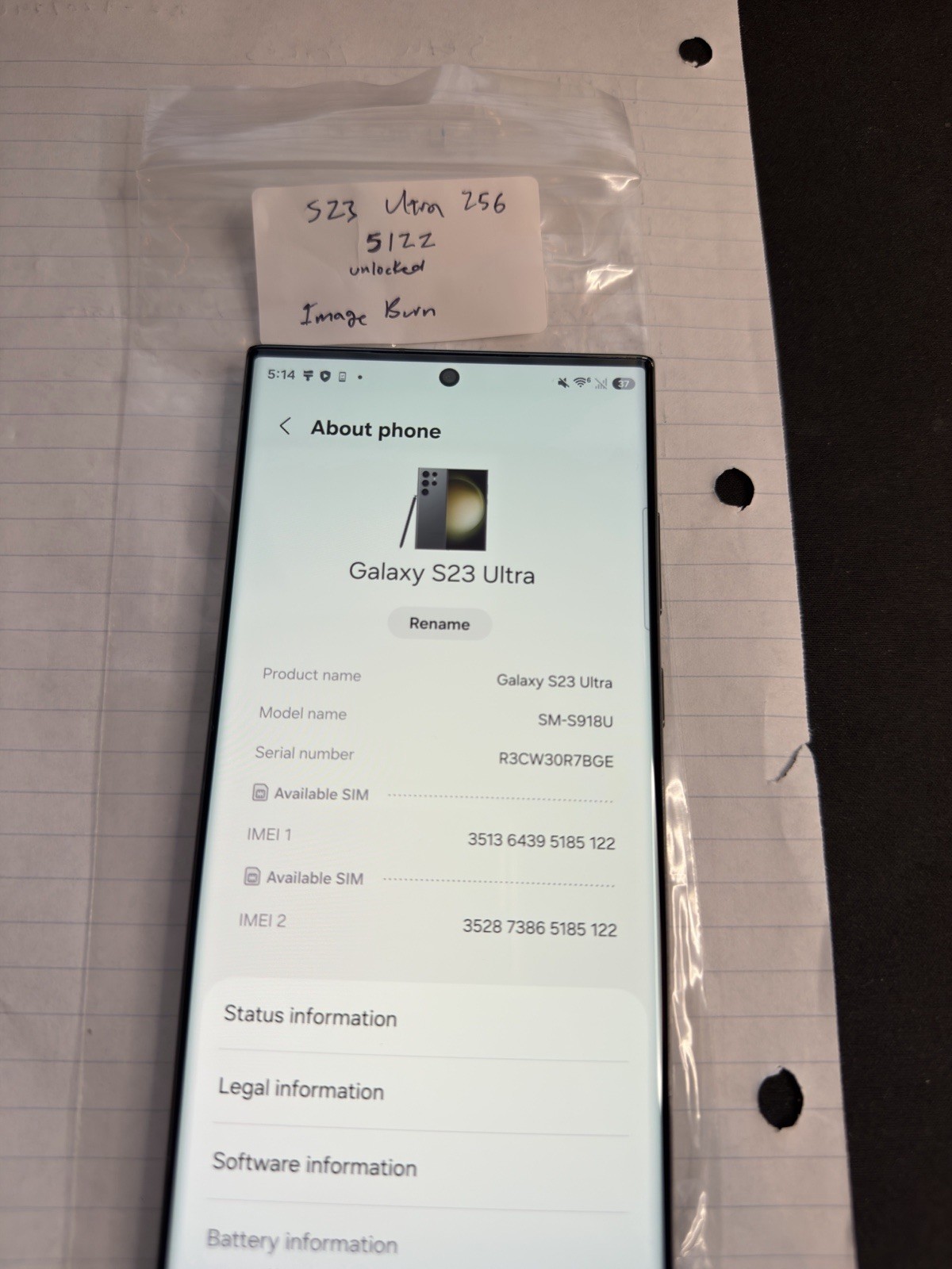 Samsung S23 Ultra READ