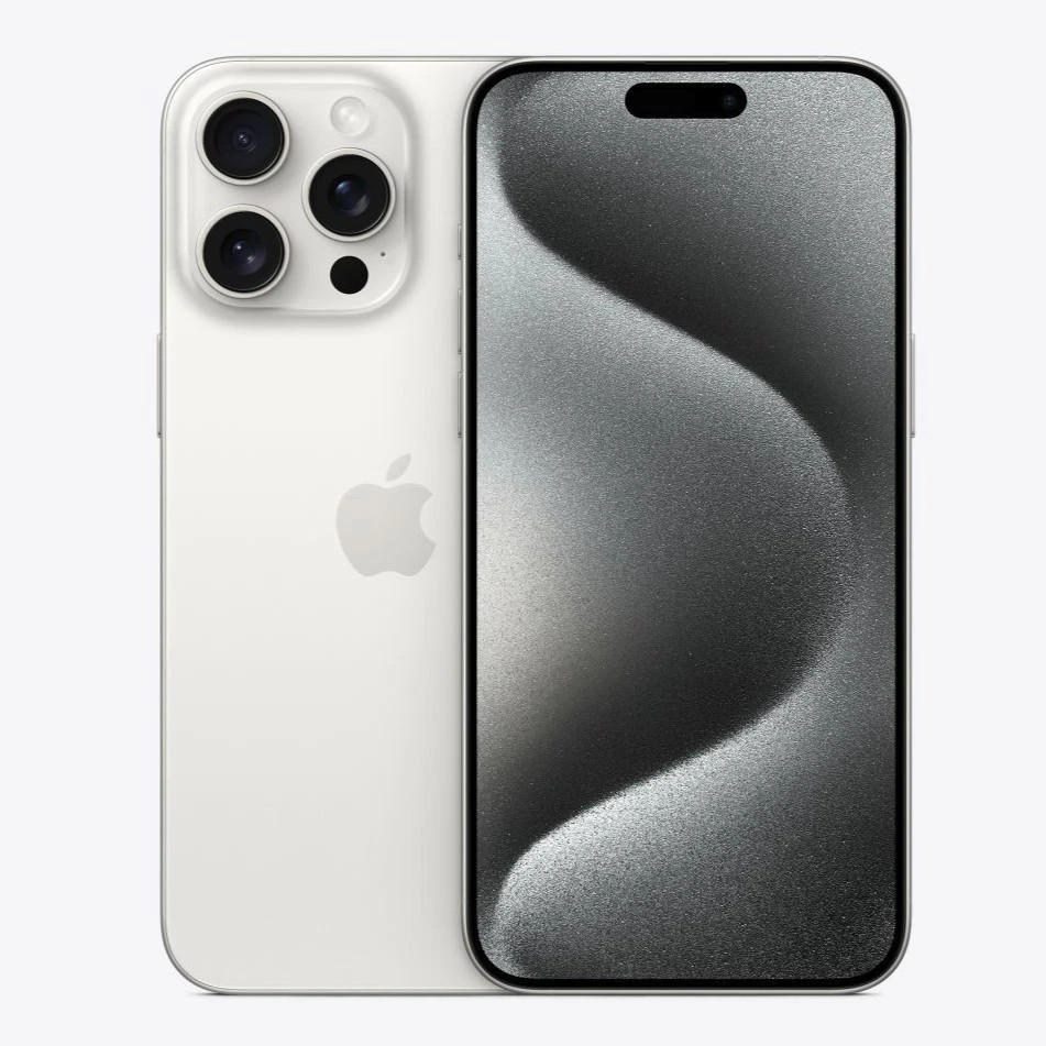 Apple iPhone 15 Pro Max 256GB White Titanium AT&T – 2 Day FedEX