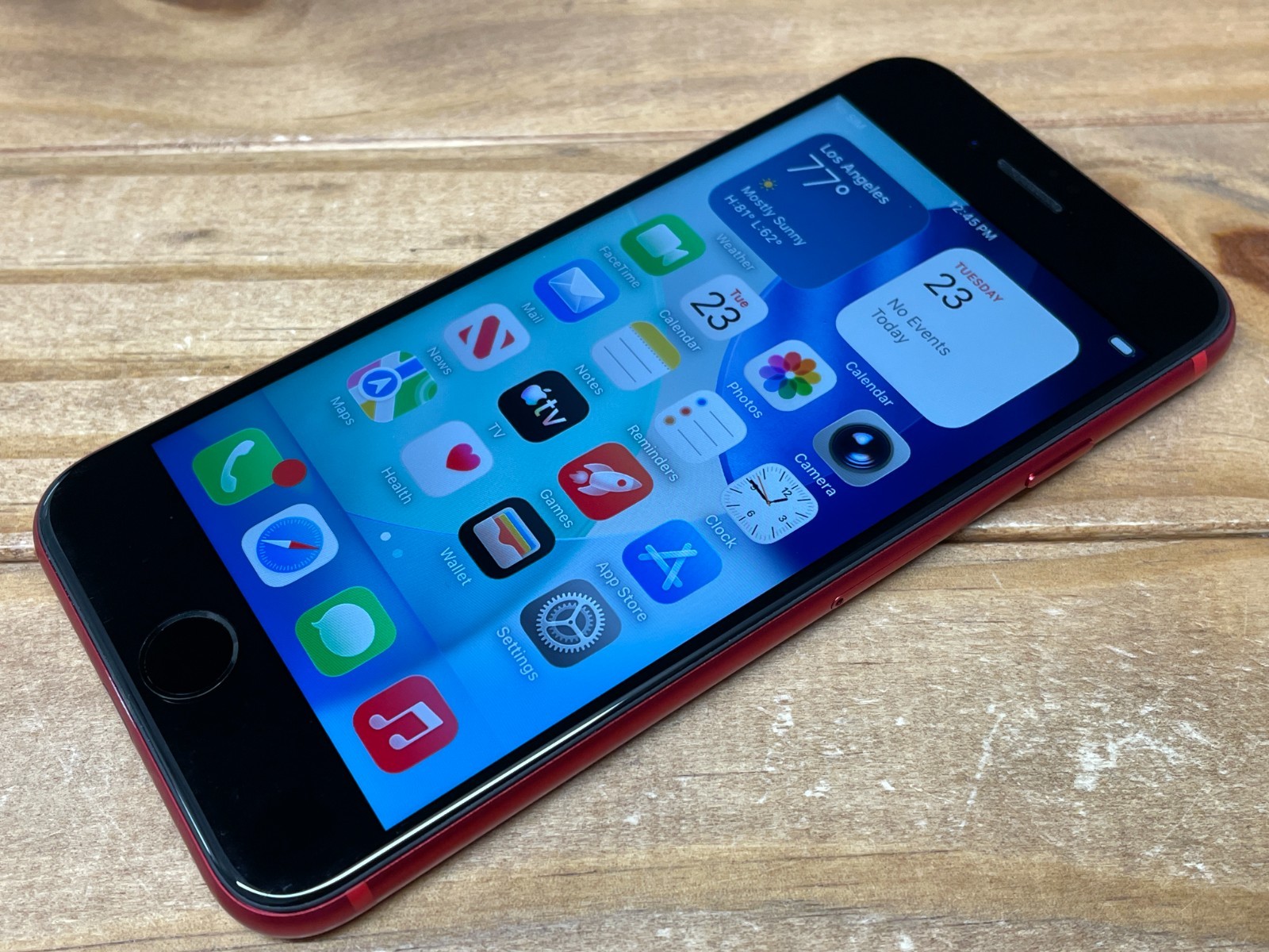 Apple iPhone SE 2nd Gen. – 64GB – RED (Unlocked) A2275 – Works – 76% Bat