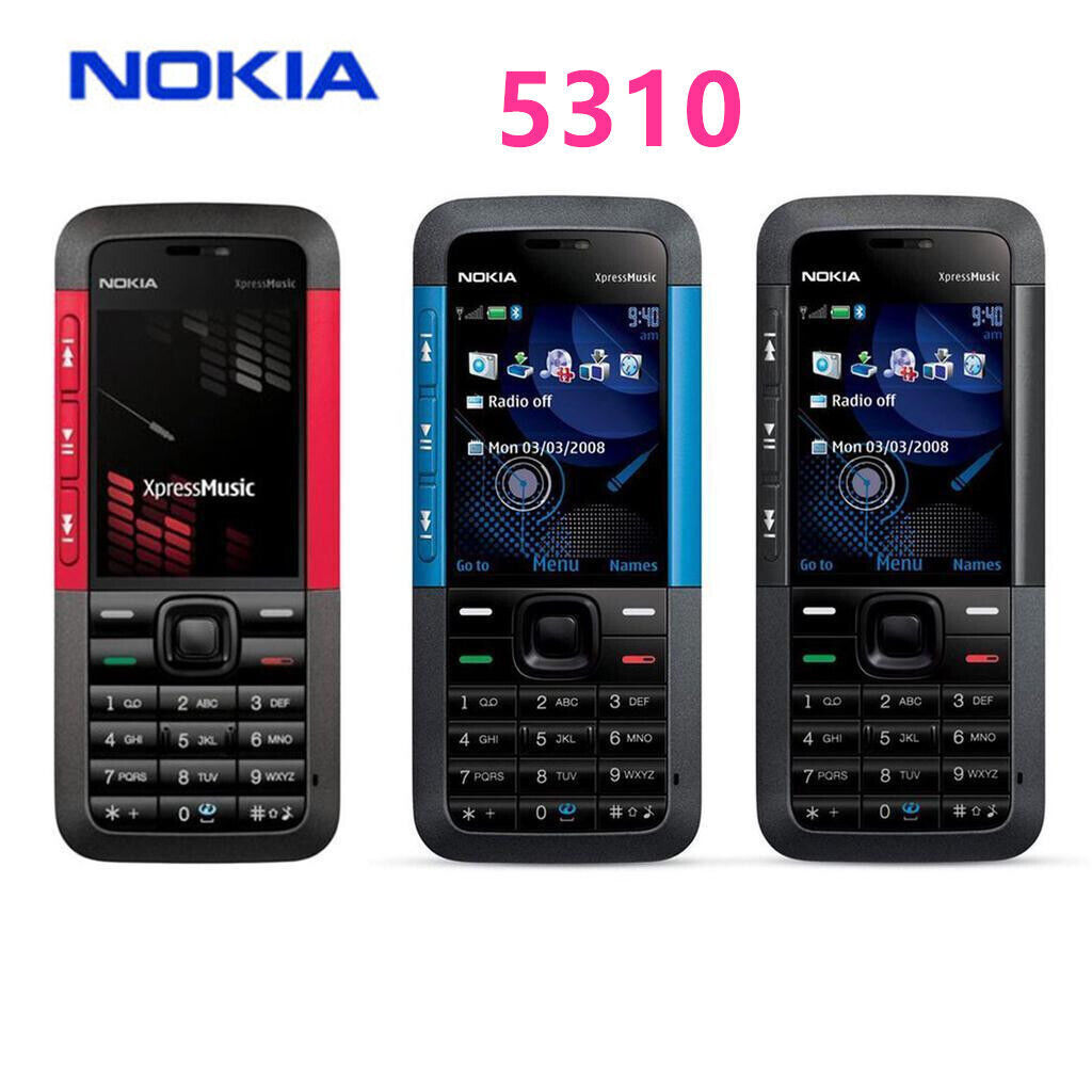 Nokia 5310 XpressMusic Unlocked Bluetooth Mobile Phone Hebrew English keyboard