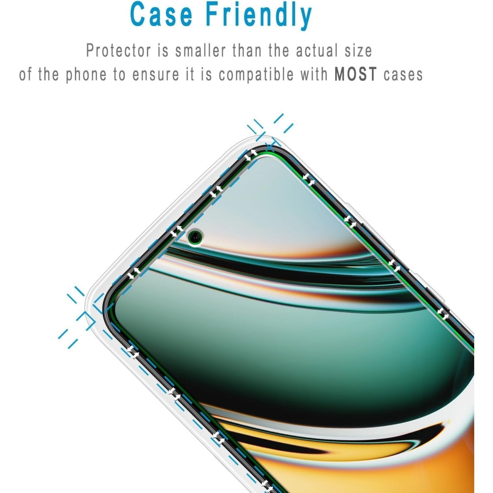 2 Pack Screen Protector for Samsung Galaxy A54 5G, Anti-Scratch Tempered Glass