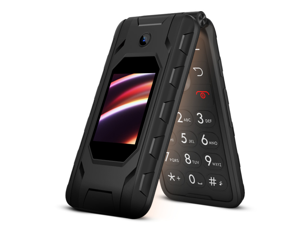 BLU Flex 4G LTE 8GB Basic Mini Compact Flip Phone Tracfone GSM Unlocked (Black)