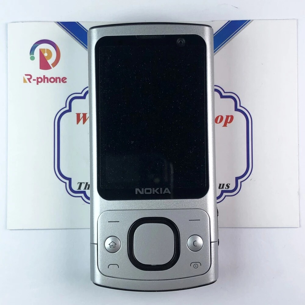 Original Nokia 6700 Slide Silver Unlocked Camera 5.0MP Bluetooth Java Smartphone