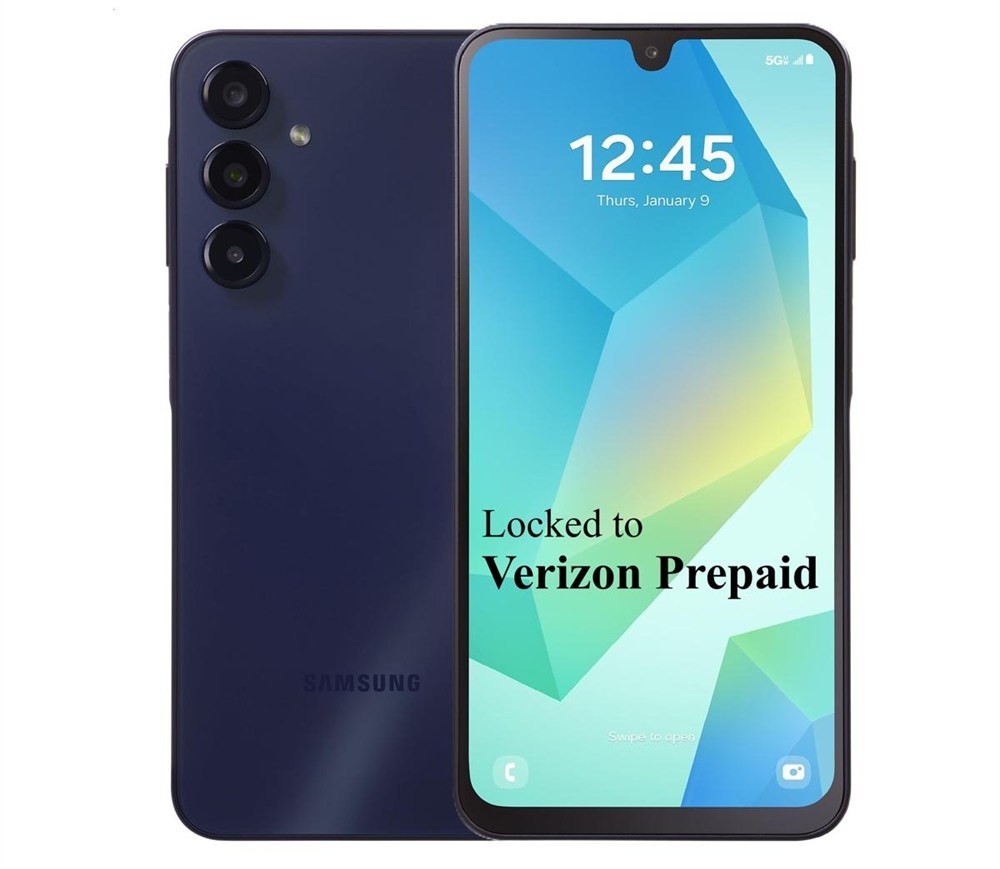 Samsung Galaxy A16 5G Verizon Locked Prepaid 128GB Blue Black New Sealed