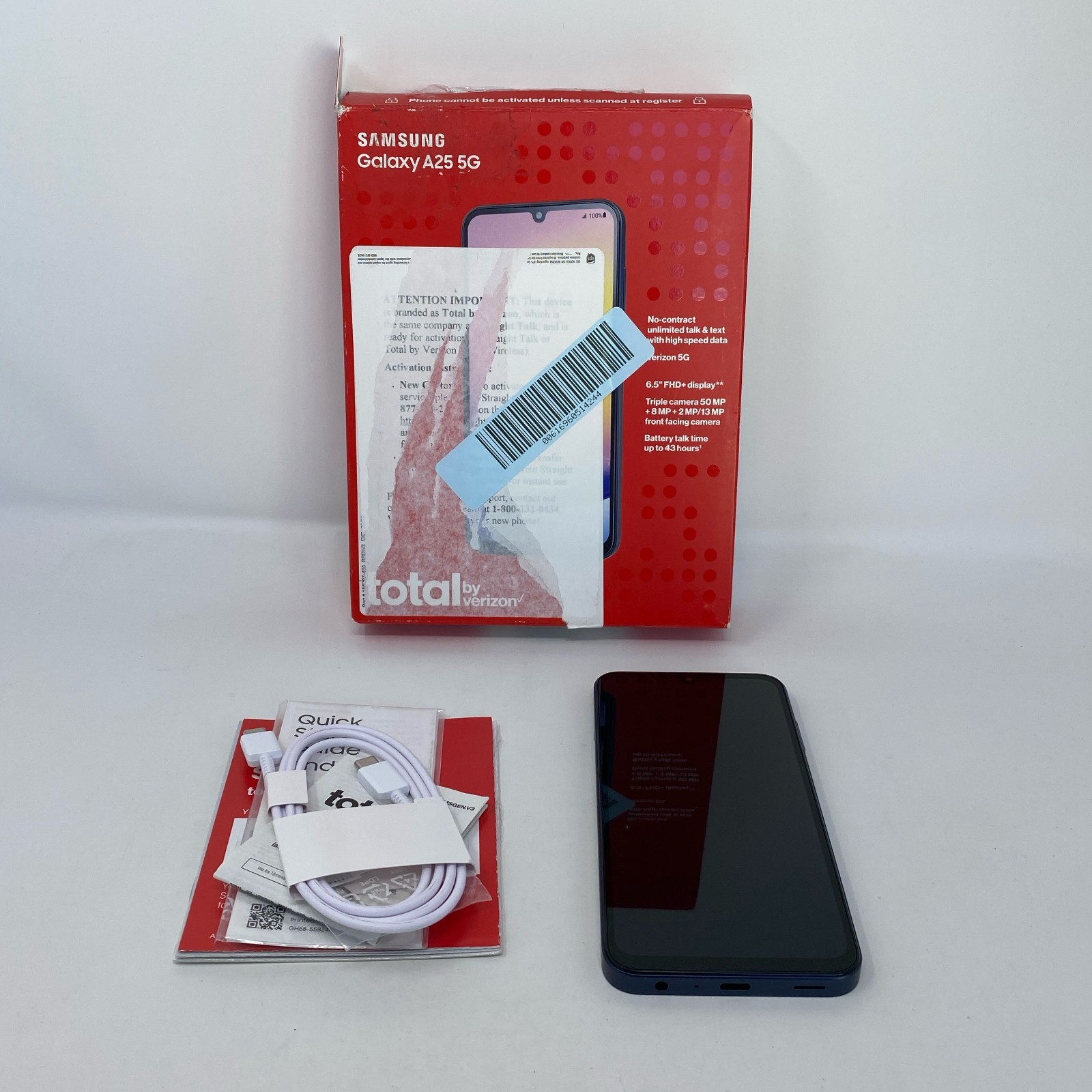 Samsung Galaxy A25 5G Blue 128GB (Total by Verizon Locked)