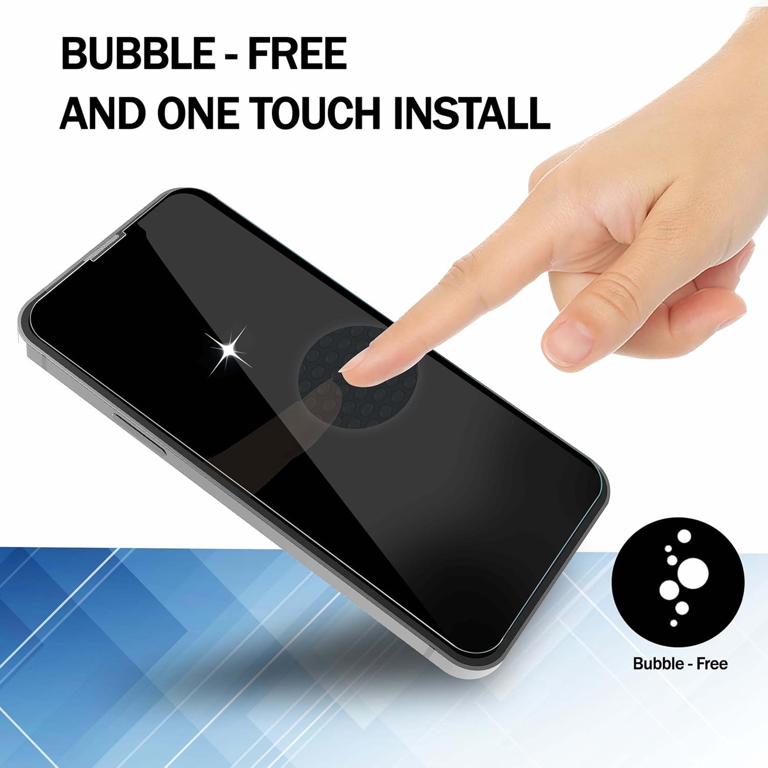 iPhone 16 Pro Max Tempered Glass Screen Protector 3-Pack, Antibubble