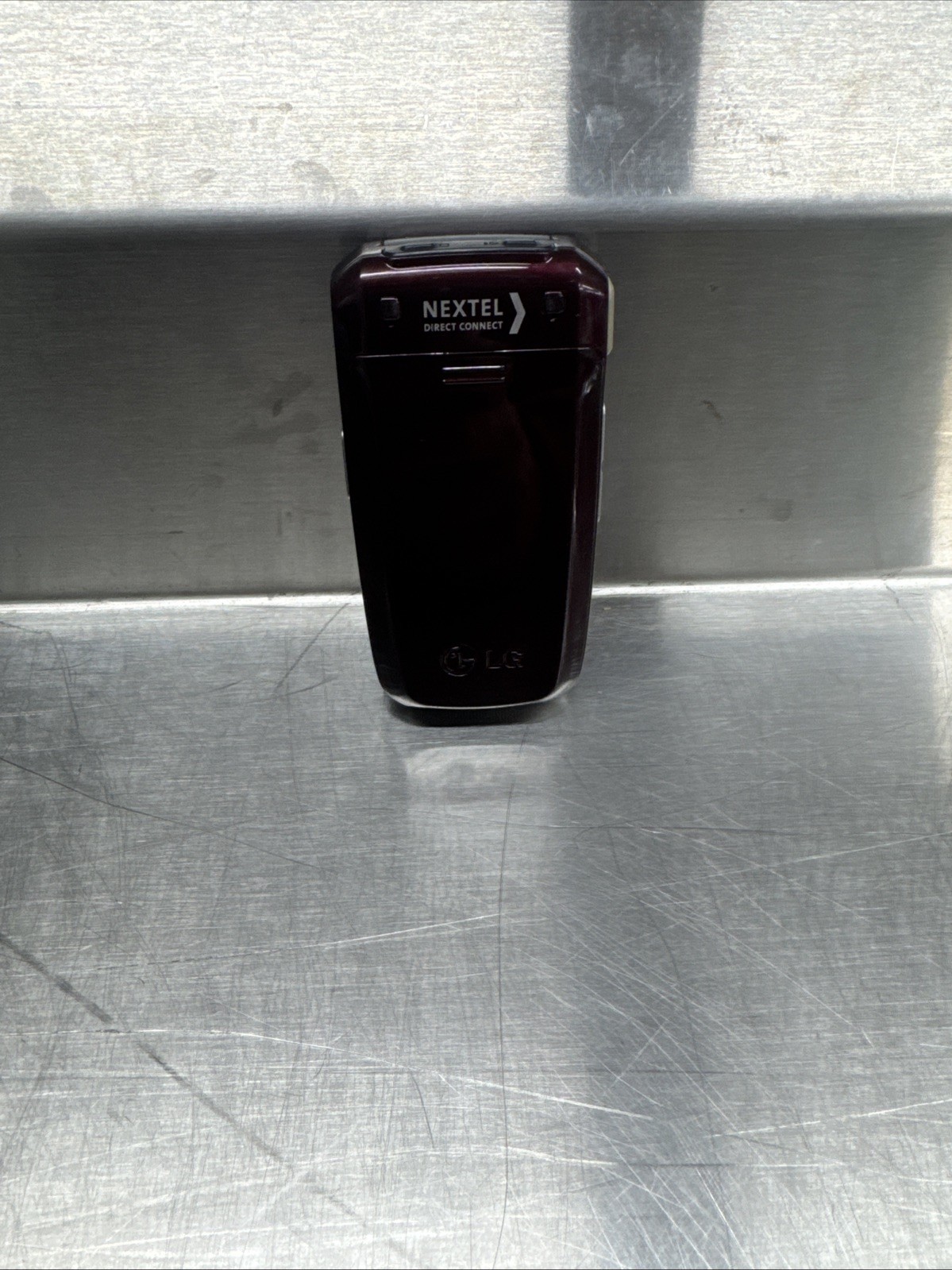 LG LX400 Sprint Nextel Flip Phone BURGUNDY Cell Cellular, Works