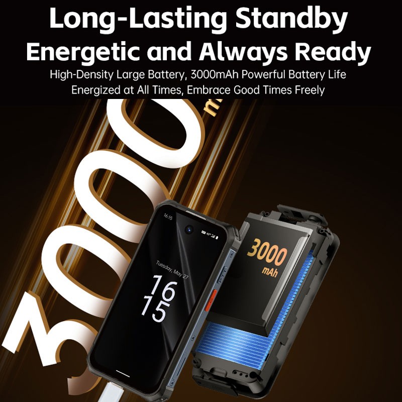 MINI 4G LTE Android Rugged Phone ZELLO Waterproof Outdoors Mobile Unlocked UNIWA